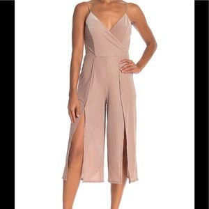 Love Fire Ribbed Velvet Midi Jumpsuit
